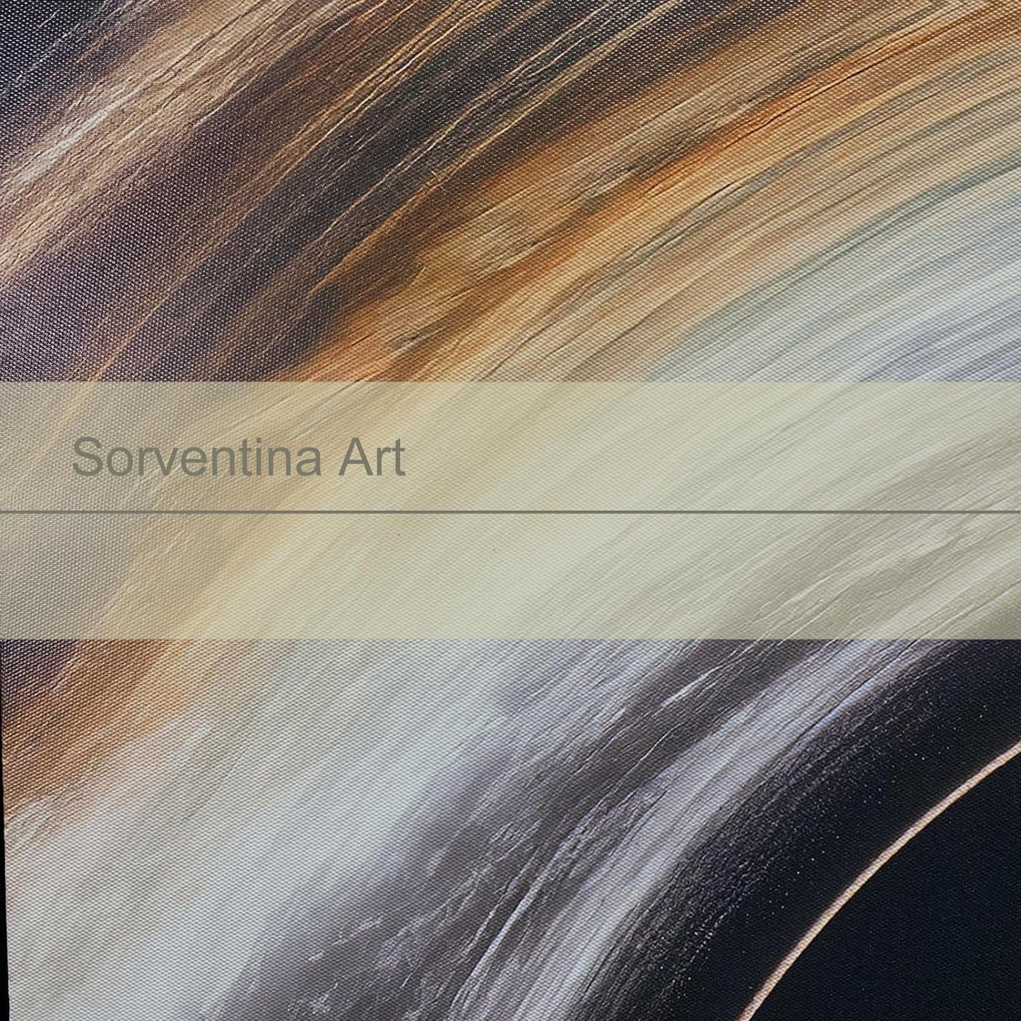 Sorventina Astronaut Black Hole Interstellar Poster - Framed Canvas Wall Art, Large Size Space Decor for Living Room, Boy Room, Home - Cool Aesthetic Astronomy Planet - Black Art (Universe, 36x24in.)